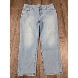 Chico's So Slimming Girlfriend Slim Crop Light Wash Stretch Jeans Size 1.5 - 10